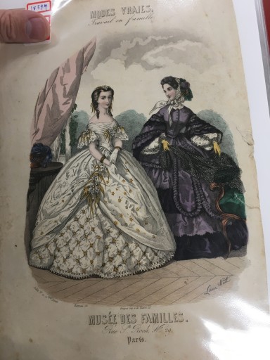 【手付彩色】（1859年）ファッションプレート - フネートル・KY