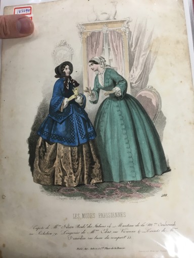 【手付彩色】（1850年）ファッションプレート - フネートル・KY