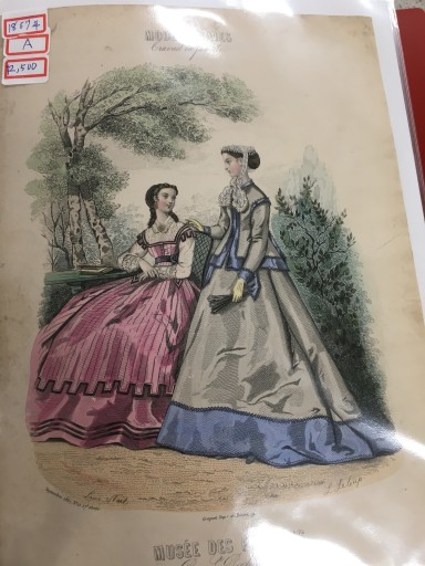 【手付彩色】（1867年）ファッションプレート - フネートル・KY