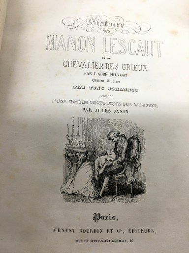 T.JOHANNOT画 プレヴォ『マノン・レスコー』(1839年） - フネートル・KY