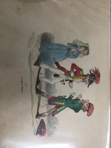 【手付彩色】1860年代J.Jグランヴィル 「当世風変身物語」風刺画 - フネートル・KY