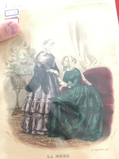 【手付彩色】（1847年）ファッションプレート：La mode - フネートル・KY