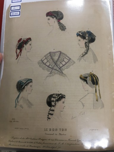 【手付彩色】（1860年）ファッションプレート - フネートル・KY