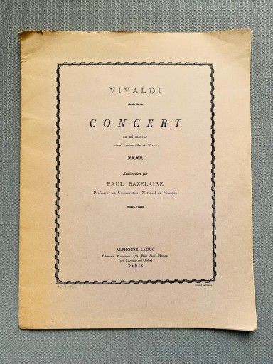 VIVALDI  CONCERT - Mon Moelleux