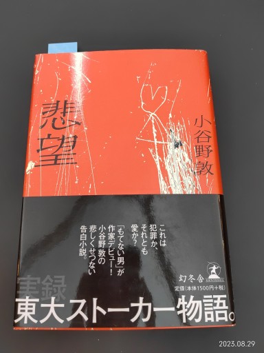 悲望 - 豊崎 由美の本棚