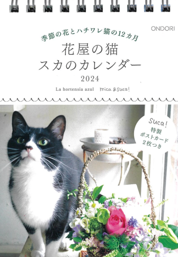 花屋の猫 スカのカレンダー2024 - ONDORI  BOOKS