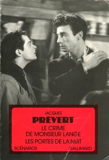 Le Crime de Monsieur Lange / Les Portes de la nuit - scenarios / Jacques Prevert シナリオ - Librairie Le Film