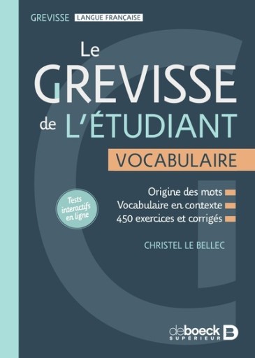 Le Grevisse de l'étudiant - Vocabulaire - レ・シャ・ピートル