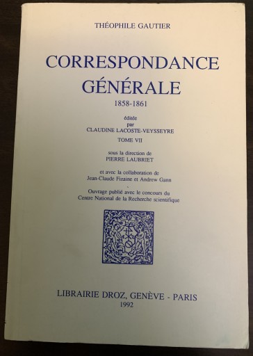 テオフィル・ゴーティエ 書簡集4冊セット（フランス語） - tsundoku