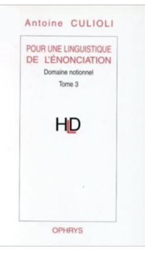 Pour une linguistique de l'énonciation tome 3 - 中尾和美の本棚