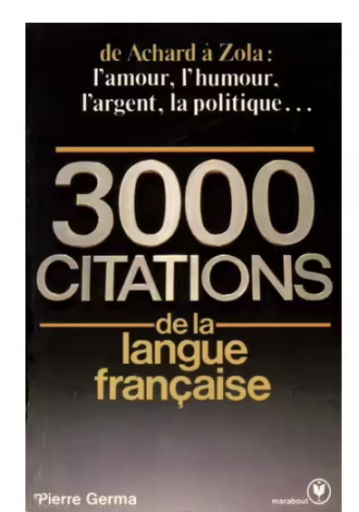 3000 citations de la langue française - 中尾和美の本棚