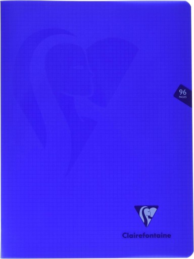 CLAIREFONTAINE CAHIER Bleu marine ミメジス ホチキス留めノート フランス罫 A4 - レ・シャ・ピートル