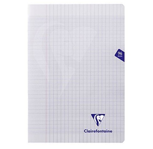 CLAIREFONTAINE CAHIER A4 Incolore(透明) ミメジス ホチキス留めノート フランス罫 - レ・シャ・ピートル