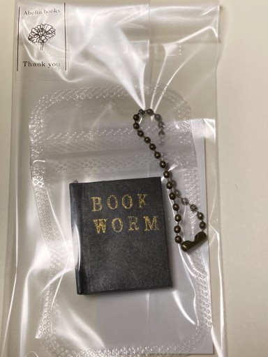 豆本「本の虫」(青色) - Abelia books