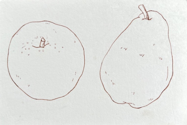 ポストカード nashi and pear - fuminw