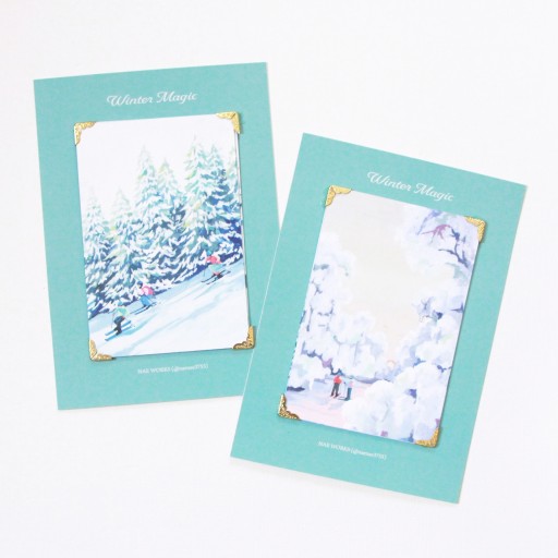 Winter Magic ポストカードセット - イラストレーター・苗の本棚