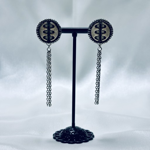 European vintage button pierces【C】 - Dans La Nuit - antique