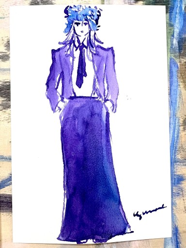 Fashion sketch 1115-3 - azumamé labo