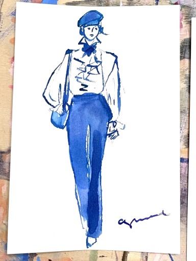 Fashion sketch 1115-1 - azumamé labo