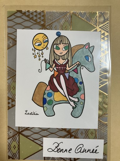 カード Bonne année 4 - Marie et Laetitia