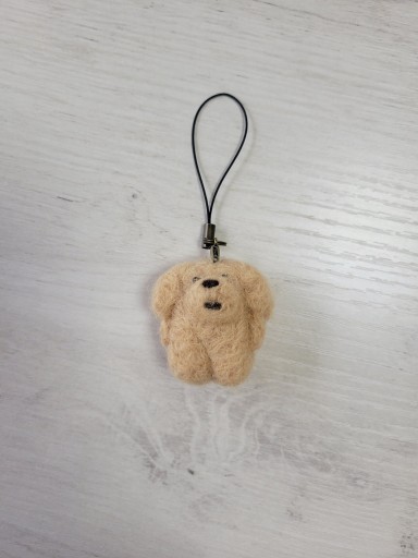 羊毛フェルト 茶モコまめまめ - なかよし(SOLIDA)