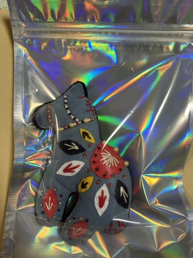 2026 馬 マスコット ブルーグレー - Marie et Laetitia