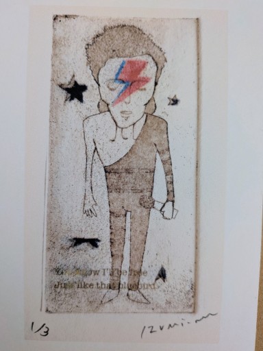 わたしのジニアス ポストカード＜デヴィット・ボウイ＞ - エプルーブ ー本、版画、かたちのこころみ