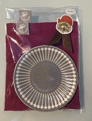 リネンコースター2枚と小皿のセット - NAOCO