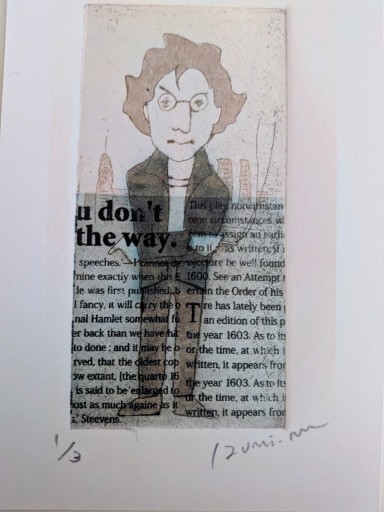 わたしのジニアス ポストカード＜ジョンレノン＞ - エプルーブ ー本、版画、かたちのこころみ