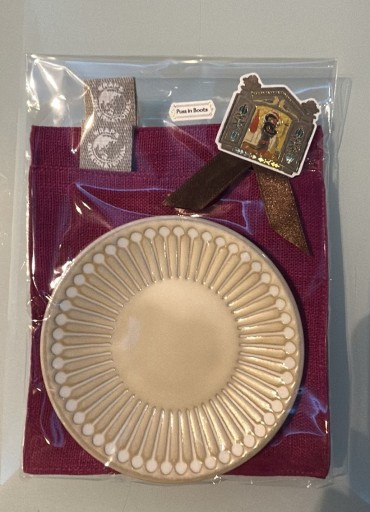 リネンコースター2枚と小皿のセット - NAOCO