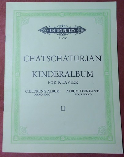 Chatschaturjan Kinderalbum für Klavier II - 音楽とドイツ暮らし