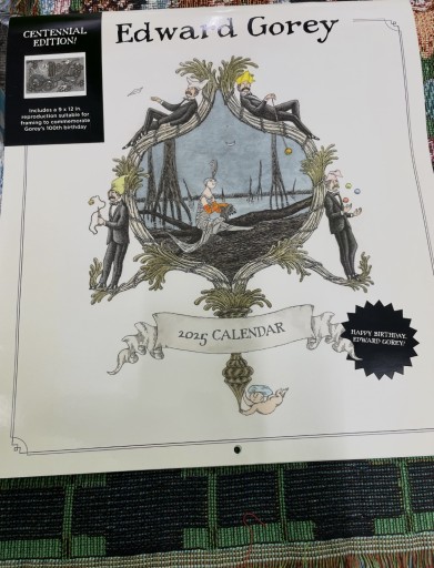 Edward Gorey calender 2025 エドワード・ゴーリー カレンダー - こととこ books