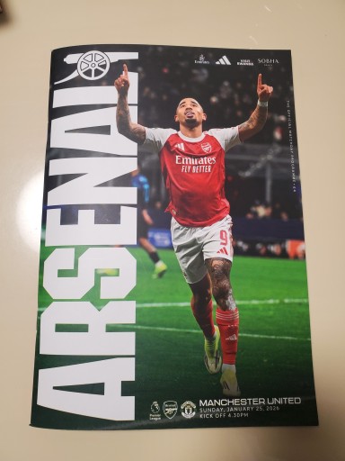 アーセナル マッチデイプログラム 2026/1/25 - ガナbooks