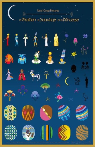 古の王子と3つの花 ネイルシール - Librairie Le Film