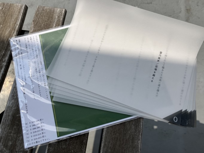 『光と私語』特製ペーパー「雷乃発声／区境を越える」 - 後藤明日香の本棚