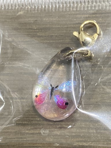 切り折り紙レジンチャーム(スカシジャノメ) - あかぷりん