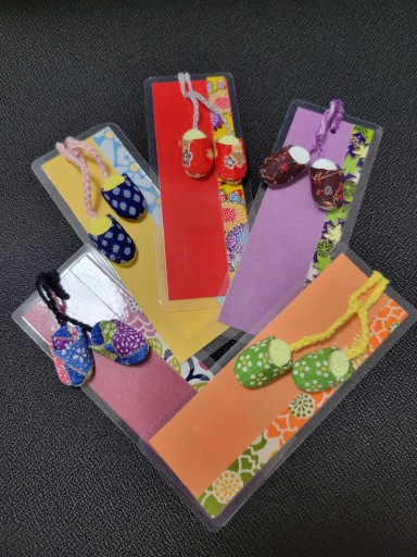 小さな道しるべ栞 千代紙 - 篠ちゃんの本棚