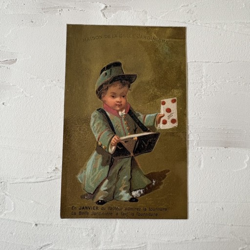 フランス｜クロモスカード 少年と手品師 ユーモア広告 - filcôté｜小さな断片の本棚