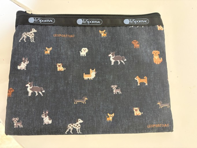 レスポのポーチ（ワンコ柄） - ミニチュアブックス🐾