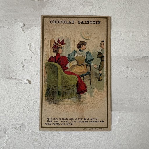 クロモスカード Chocolat Saintoin 会話のある情景 - filcôté｜小さな断片の本棚