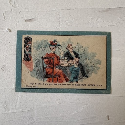 フランス｜クロモスカード Chicorée 家族のティータイム - filcôté｜小さな断片の本棚