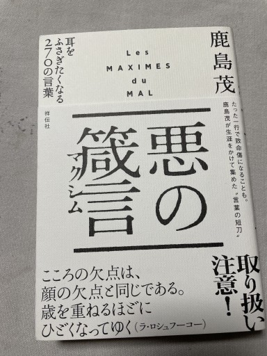 悪の箴言（マクシム） 耳をふさぎたくなる270の言葉 - 岸リューリ