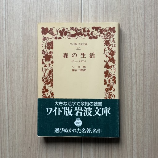 森の生活: ウォールデン（ワイド版岩波文庫 87） - Honey Books