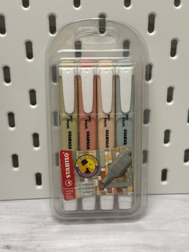 STABILO スタビロ 蛍光ペン スイングクール ネイチャーカラー 4色セット - 手帳のじかん