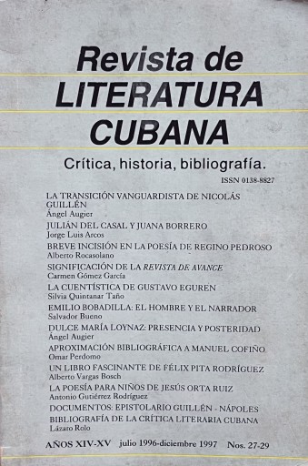 Revista de LITERATURA CUBANA - 熱帯書店
