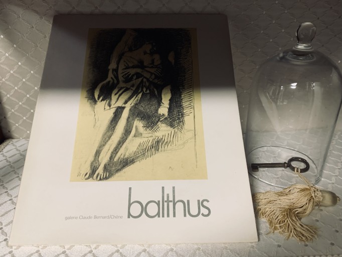 Balthus Dessins et Aquarelles 1971 水彩、デッサン バルテュス展 パリ C.ベルナール画廊 仏語 35図28×23
