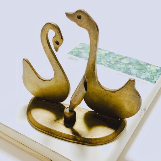 vintage swan pen holder