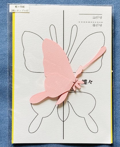 立体切り折り紙キット(アゲハチョウ)