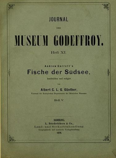 Journal des Museum Godeffroy