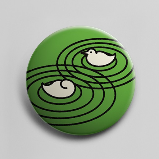 CAN BADGE : ducks